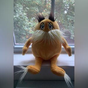 ✨Excellent condition | Lorax | Orangey yellow | Messy fuzzy beard/hair and feet
